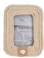 Rope Fényképtartó, 17x3x22.5 cm, fa, krémszín