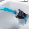 WC kefe szappanadagolóval, Bruilet InnovaGoods, öntapadós fali tartó, 10x45 cm