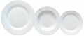 Tognana 18 darabos Étkészlet, Olimpia Web, porcelán, fehér/tengerkék