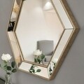 Oglinda decorativa A405, Neostill, 52 x 60 cm, argintiu