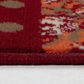 Antolex folyosói szőnyeg, Decorino, 80x200 cm, polipropilén, piros/szürke