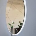 Oglinda decorativa A702, Neostill, 60 cm, argintiu