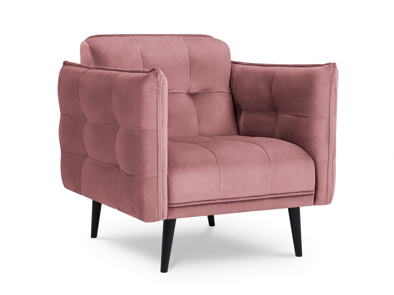 Canna fotel, mazzini sofas, 90x100x88 cm, bársony, rózsaszín