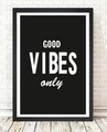 Good Vibes Csak díszfestés, Középső festés, 24x29 cm, MDF, többszínű