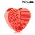 Heart InnovaGoods Ecset- és sminkkefe tisztító, 8x8x3 cm, szilikon