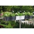 Jardiniera balcon Wave 60x29x20 cm, verde fistic