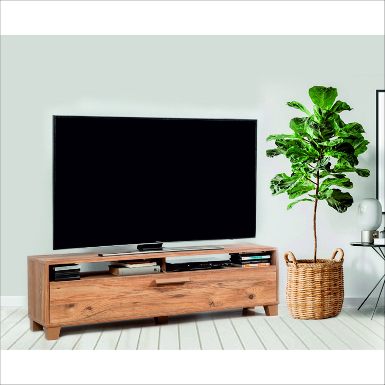 Box Atlantik 140 TV Komód, Vella, 140x35x41 cm, színes