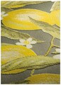 Citromos konyhaszőnyeg, Decorino, 67x300 cm, poliészter, sárga