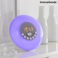 Ébresztőóra hangszóróval és napfelkelte effektussal, Slockar InnovaGoods, Bluetooth, USB, RGB, 16x16 cm, 16x16 cm