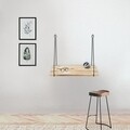 Bueno Fali polc, 60x55x50 cm, fekete