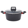 Luigi Ferrero Rosso FR-2411 Lábas fedővel, Ø24 cm, 4,1 L, préselt alumínium / tapadásmentes bevonat