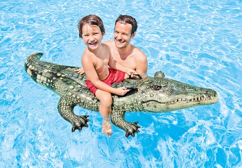 Crocodile Felfújható strandmatrac, 178x86 cm, polivinil, színes