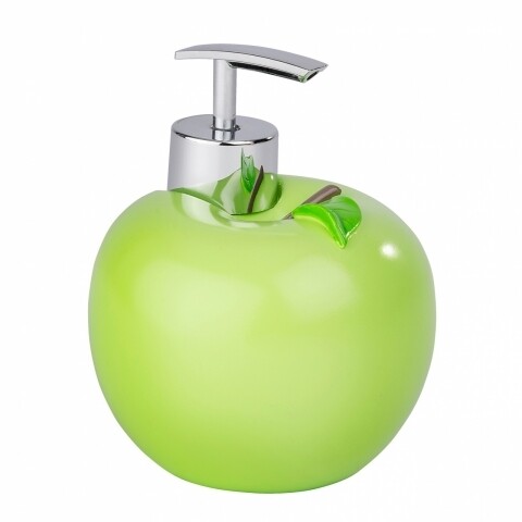 Apple szappanadagoló, Wenko, 10,5 x 12,5 cm, polirezin / ABS, narancs