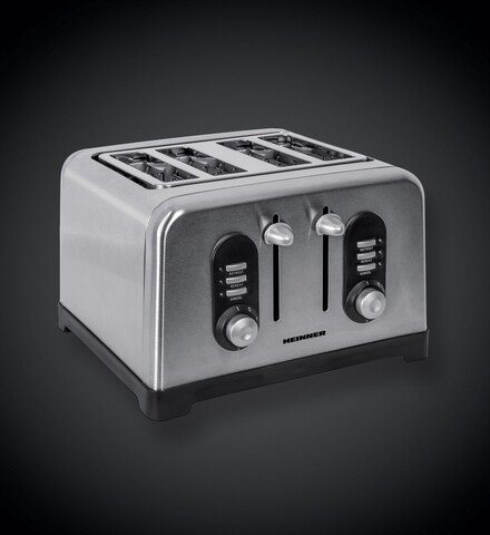 Prajitor de paine Toastit, Heinner, 1400-1600 W, 6 nivele, gri