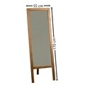 Oglinda de podea Cheval A43, Neostill, 55 x 3.2 x 170 cm, lemn masiv, walnut