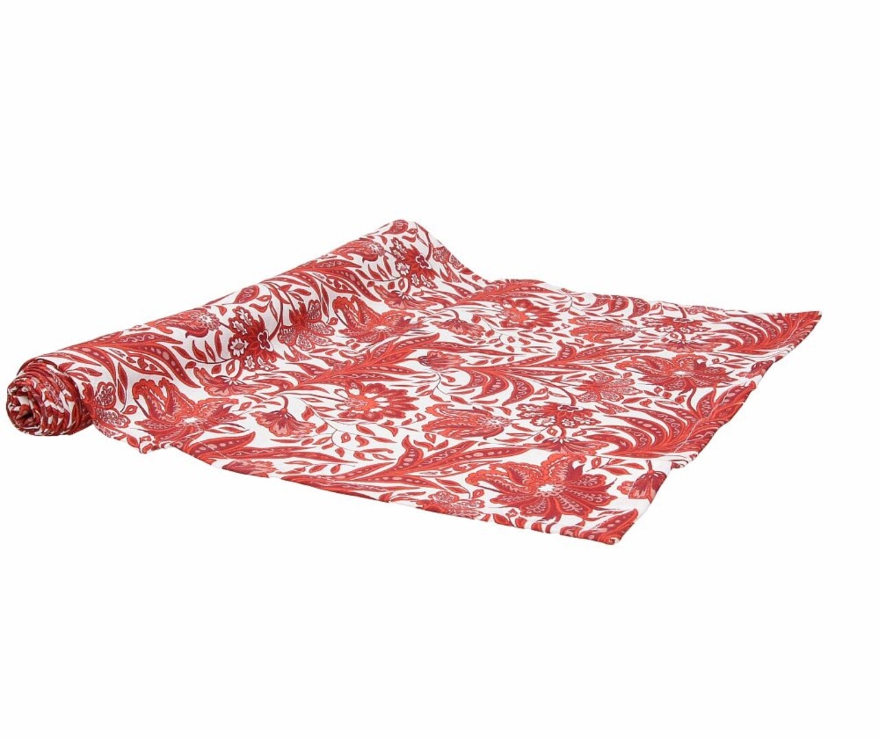 Runner Terítő, Tognana, Red Ornament, 40 X 140 Cm, 90% Pamut, 10% Poliészter, Többszínű