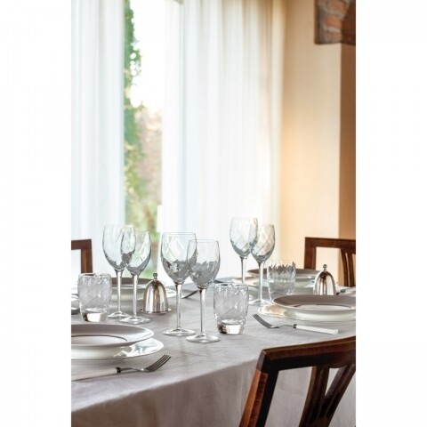 4 pohár bor és más ital készlet Canalleto Flute, Luigi Bormioli, 384 ml, kristályüveg, átlátszó