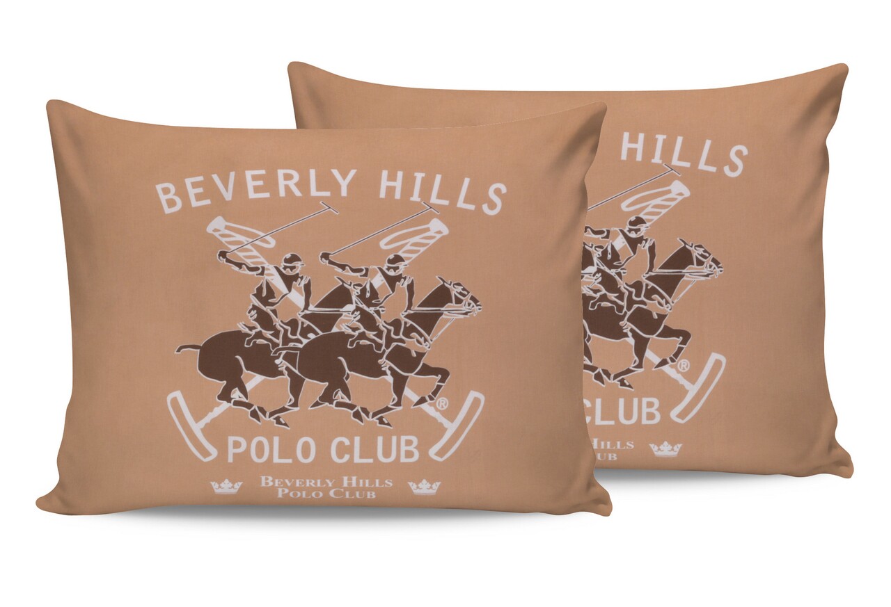 Beverly Hills Polo Club 2 db Párnahuzat 50x80 cm, 100% ranforce pamut, BHPC 031, lazac rózsaszín