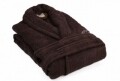 Uniszex fürdőköpeny, Beverly Hills Polo Club, 100% pamut, L / XL, barna