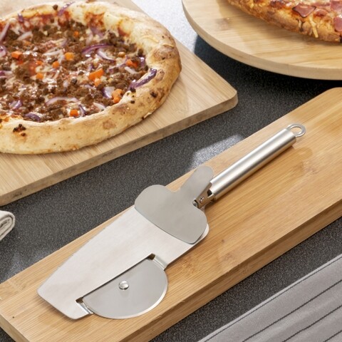 Nice Slice InnovaGoods 4 az 1-ben pizza szeletelő, 28 x 4 x 9 cm, rozsdamentes acél