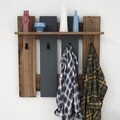 Cuier Mita, Puqa Design, 70x18x70 cm, maro/antracit
