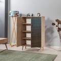 Dulap multifunctional Multibox 222, Vella, 80x36x127 cm, multicolor